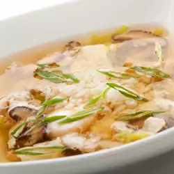 Пилешка супа с печурки