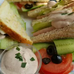 Сандвич с шунка и зеленчуци