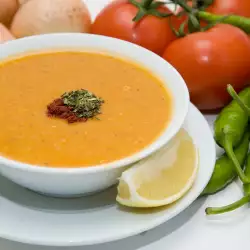 Крем супа от тиква с червен пипер