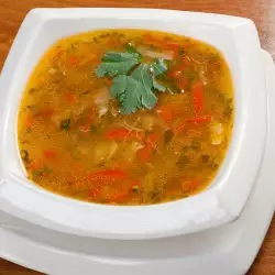 Супа от праз и домати