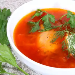 Доматена супа с извара