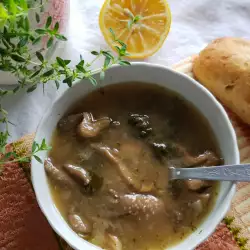 Гъбена супа с кладница