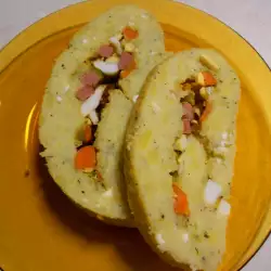 Картофено руло със зеленчуци
