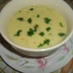 Крем супа с овесени ядки и зеленчуци