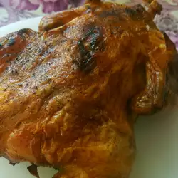 Печено мариновано пиле