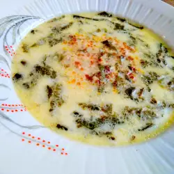 Млечна супа с лапад и булгур