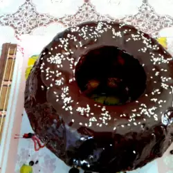 Мраморен кекс с шоколадова глазура