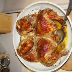 Уникално печено пиле с масло