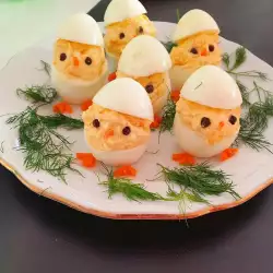 Пълнени яйца Пиленца