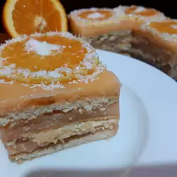 Портокалова бисквитена торта