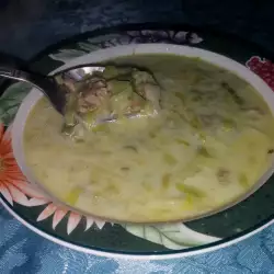 Селска супа с праз и кайма