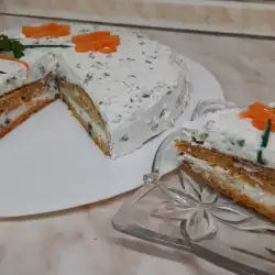 Солена морковена торта