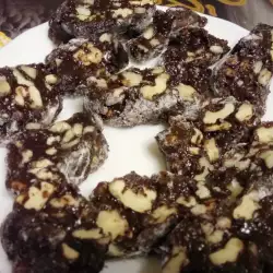 Шоколадови бисквити с орехи