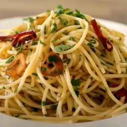 Спагети със сос от чесън