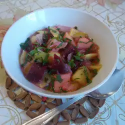 Супа със зелен фасул и цвекло