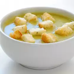 Крем супа от грах и сметана