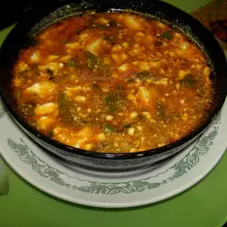 Супа с лапад, коприва и сирене