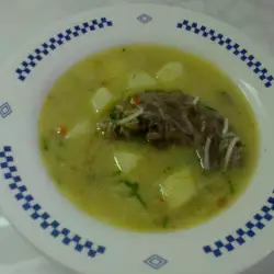 Супа със зеленчуци и патешки шийки като от детството