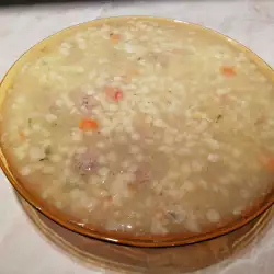 Супа топчета с кускус