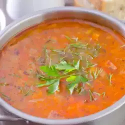 Студена супа от домати и ориз