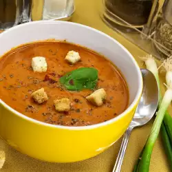 Френска крем супа с червено вино