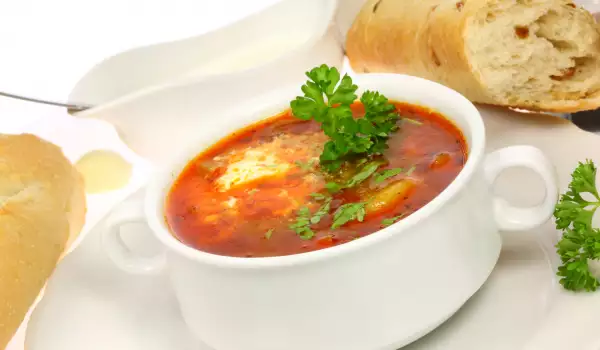 Доматена супа с ароматни подправки