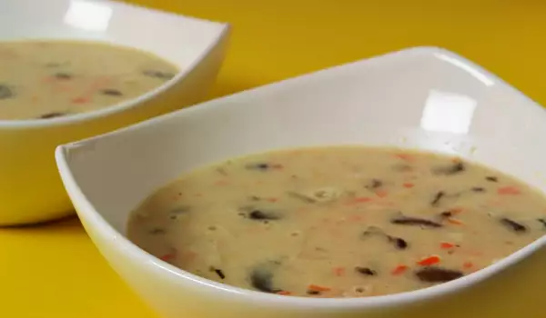 Крем супа от картофи и гъби
