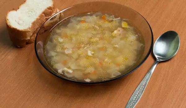 Супа от кисело зеле с ориз