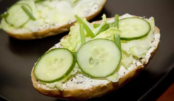Здравословни зелени сандвичи