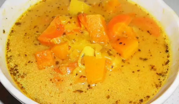 Супа с тиква и моркови