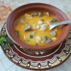 Пролетна супа с агнешки дреболии
