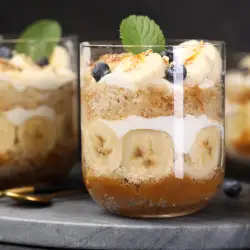 Бананов трайфъл - лесен десерт без печене