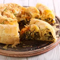 Домашна вита баница със спанак и сирене