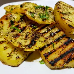 Картофки на барбекю с розмарин и риган