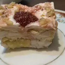 Торта със сметана без брашно