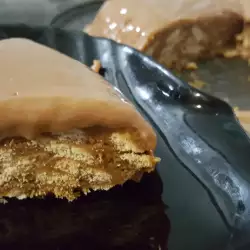 Мраморна торта без печене