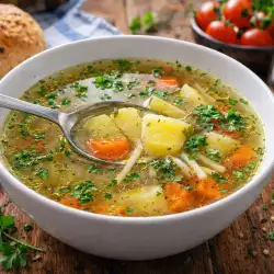 Бистра картофена супа с фиде