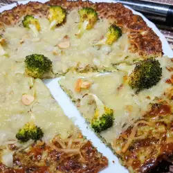 Вегетарианска пица с чесън