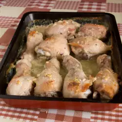 Пилешки бутчета с медено – чеснов сос