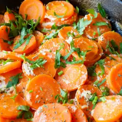 Вегетарианска плакия с моркови