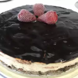 Десерт с извара и шоколад