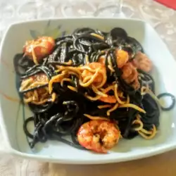 Черни спагети Морски дар