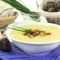 Крем супа от кестени с целина