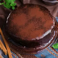 Торта с шоколадов маслен крем