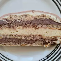 Бадемова торта с шоколад и крем