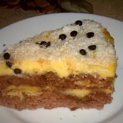 Домашна торта с лимонов пудинг