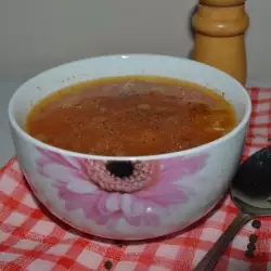 Картофена супа с доматен сок