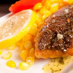 Риба по гръцки с моркови