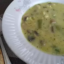 Супа с гъбен бульон без месо