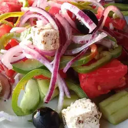 Гръцка салата с чушки